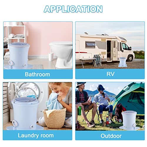 Manual Clothes Dryer Portable Mini Dryer Compact Spin Dryer Non electric Laundry Dryer for RV, Camping, School, Apartment, Dorm
