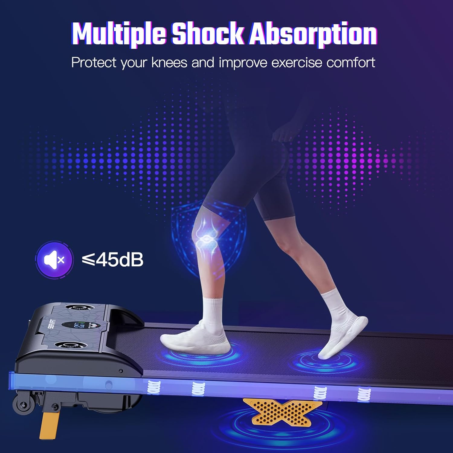 Walking Pad, Under Desk Treadmill with Incline, 3 in 1 Portable Walking Treadmill with Remote Control, LED Display, Hidden Safety Switch, Mini Walking Jogging Machine for Home Office