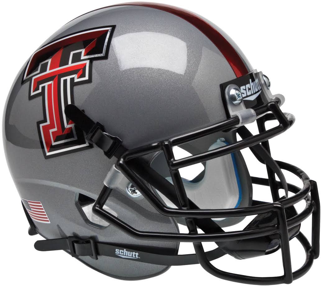 Schutt Replica Texas Tech Red Raiders Gray XP Football Helmet