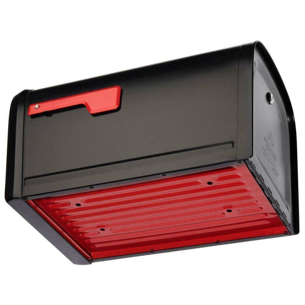 Oasis 360 Post Mount Locking Mailbox (Black), Architectural Mailboxes