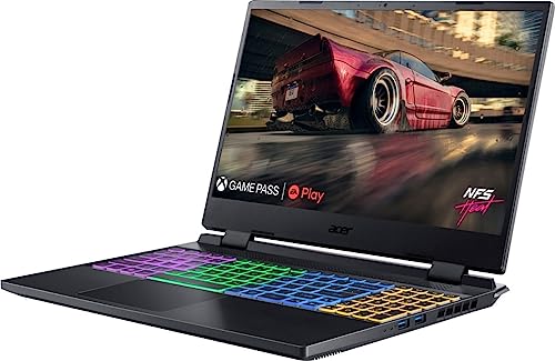 Acer Nitro 5 15 Gaming Laptop 15.6" QHD IPS 165Hz Display AMD Octa-core Ryzen 7 6800H (Beat i7-11370H) 64GB RAM 1TB SSD GeForce RTX3070Ti 8GB Graphic RGB Backlit HDMI USB-C Win11Pro Black + HDMI Cable