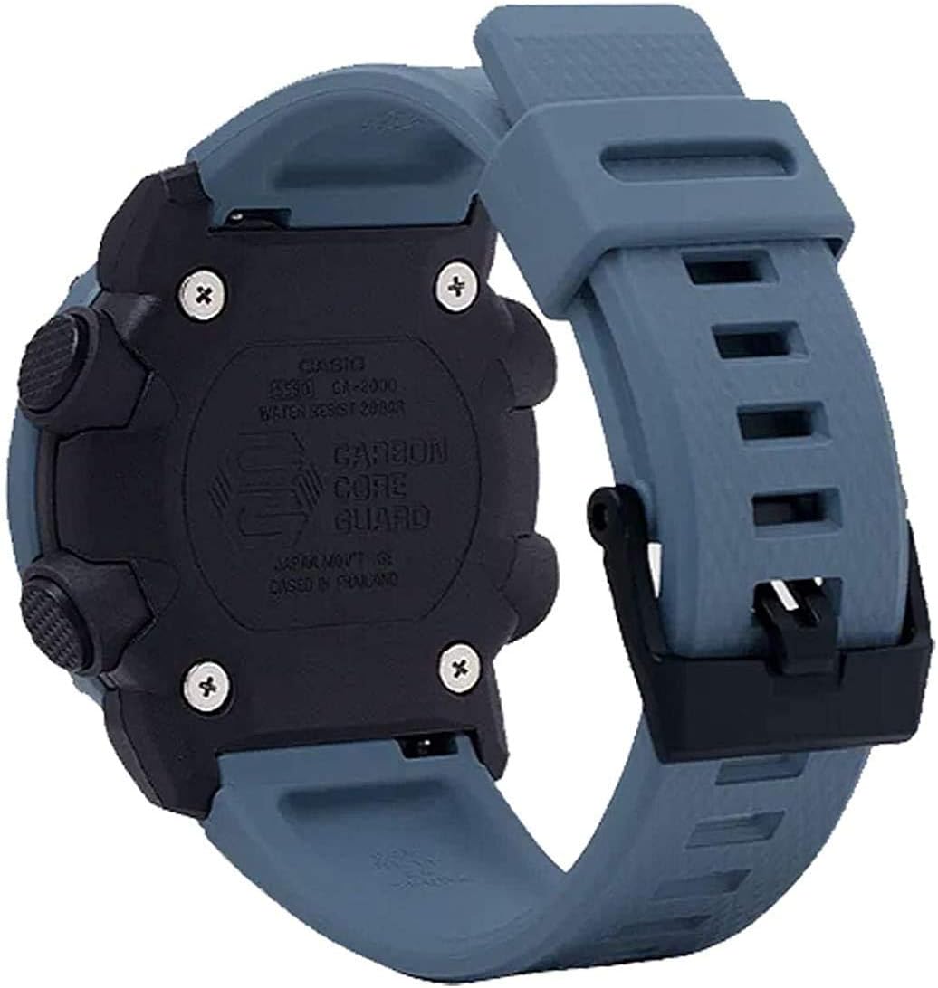 Casio Men's G-Shock Analog-Digital Carbon-Resin Blue Camoflauge Dial Watch GA2000SU-2A