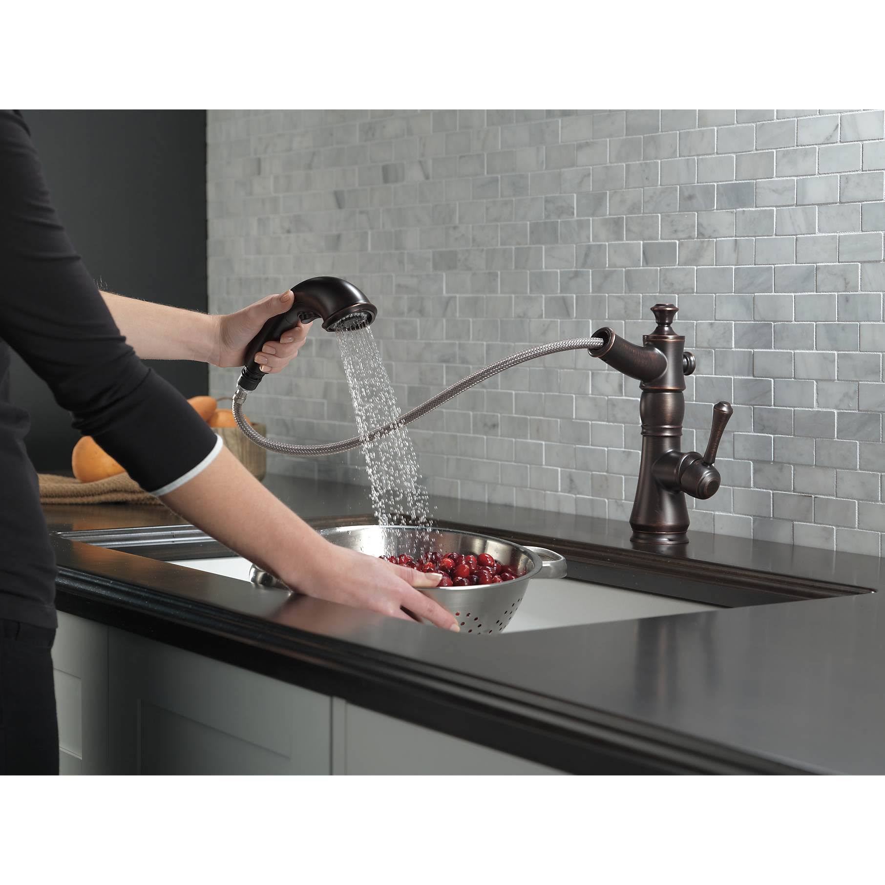 Delta 4197-RB-DST Cassidy Single Handle Pull-Out Kitchen Faucet - Venetian Bronze