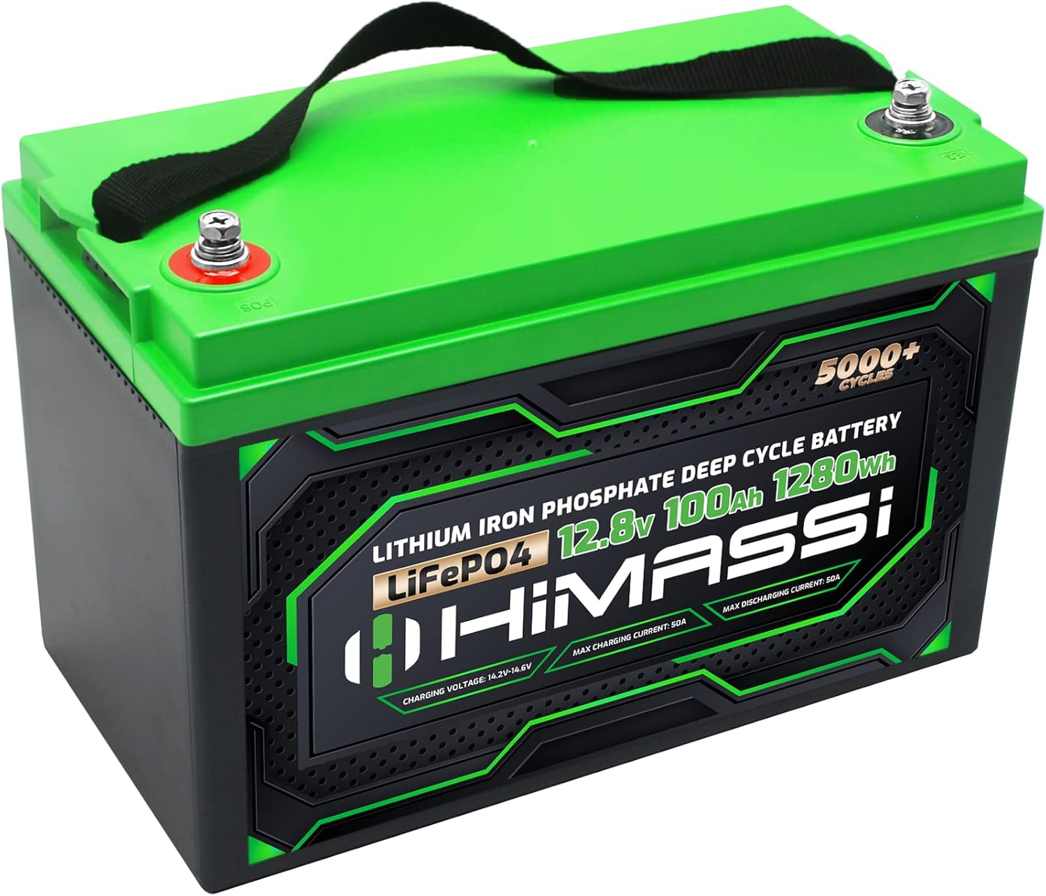LiFePO4 Battery, 12V 400Ah Lithium Battery, Built-in 250A BMS, Lithium Ion Battery for Trolling Motor, Solar, Marine, RV Car, Camper, Home Storage, Off-Grid System