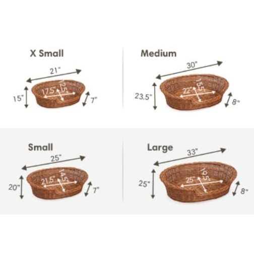 Prestige Wicker Dog Bed Basket - Pet Supplies online store