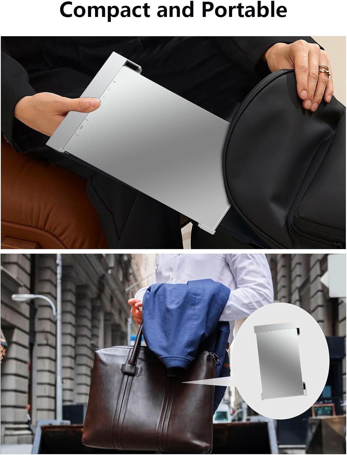 14” Dual Laptop Monitor Extender- FHD 1080P IPS Portable Screen Extender with USB-C & Mini HDMI Port, Plug & Play, Easy to Carry, Lightweight Side Screen for 14-17.3” Laptops, Switch, Xbox