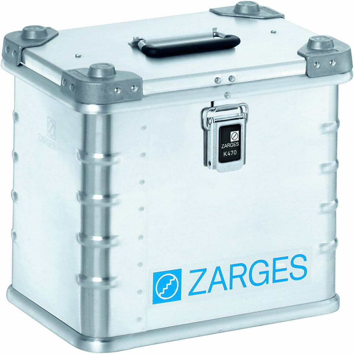 Zarges?K470 Aluminum Hard Protective Carrying Case, Portable Stackable Storage, Customizable Safe Lock Box, Dust and Water Resistant (44.1 x 28.3 x 18.9 Inches)