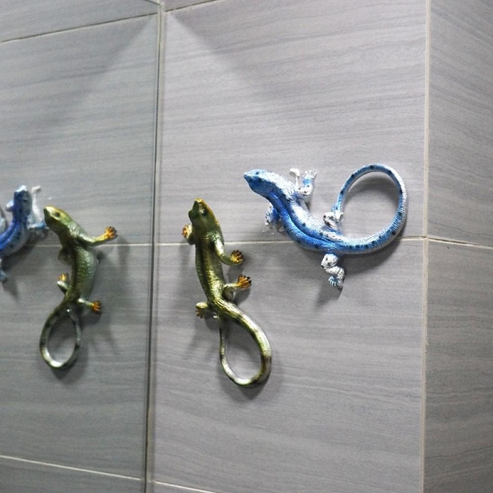 Decorative Collectibles Sculptures for Home 2Pcs Resin Gecko Wall for Home and Garden Decoration Outdoor Statues Accessories Sculptures and Animales Jardin