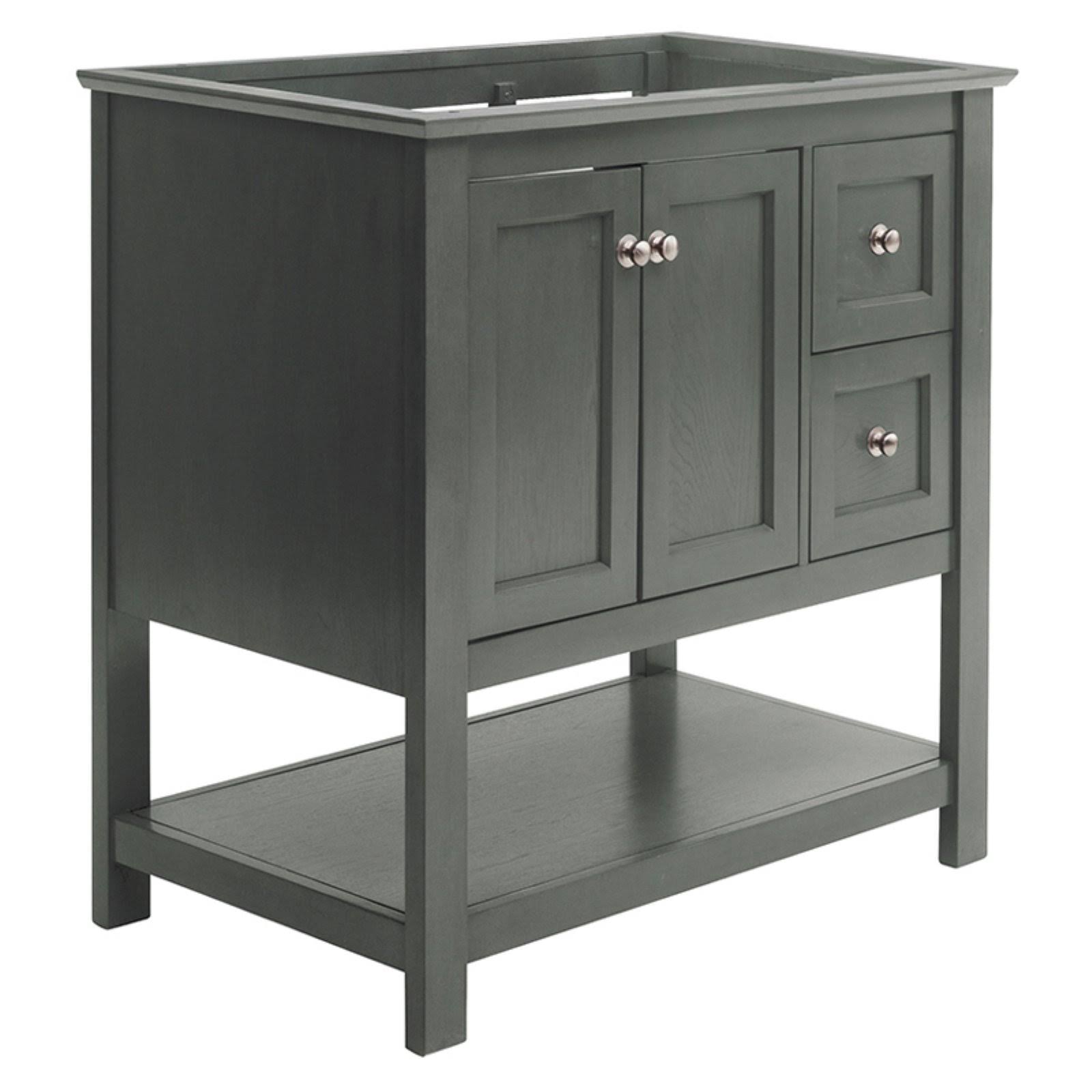 Fresca Manchester Regal 36x22 Gray Wood Veneer Traditional Bathroom Cabinet