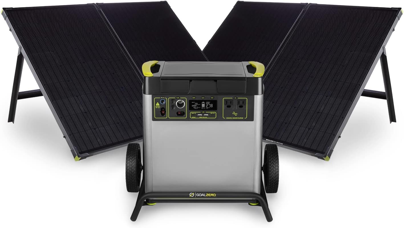 Goal Zero Yeti 6000X Portable Power Station, 6,071-Watt-Hours Portable Lithium-Battery Generator with 2,000-Watt AC Inverter, Solar Generator for Indoor and Outdoor Use