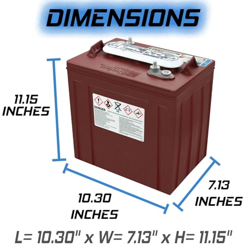 Trojan T-125 240Ah, 6V Deep Cycle Battery - 6 Pack
