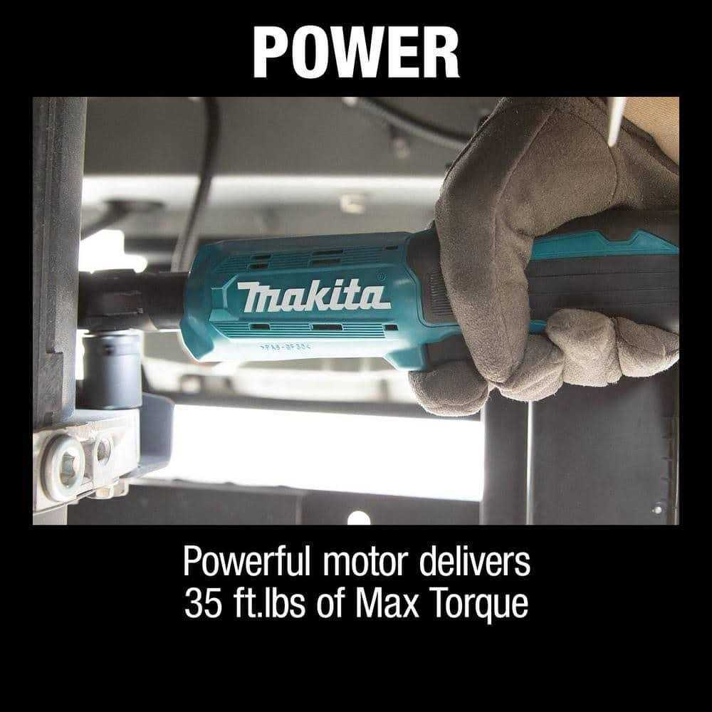 Makita XRW01Z 18V LXT Lithium-Ion Cordless 3/8 / 1/4 Sq.Drive Ratchet