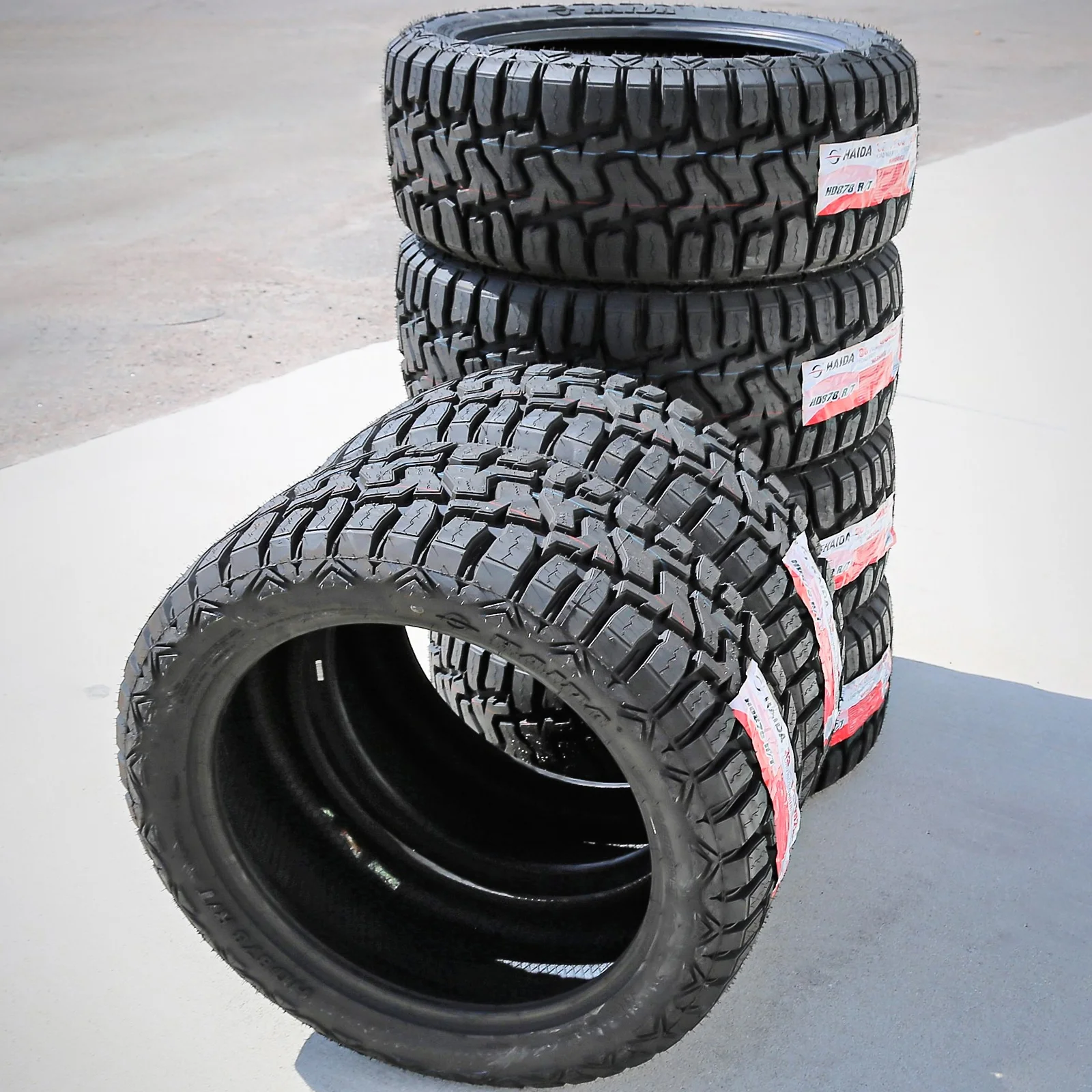 Set of 4 (FOUR) Haida HD878 R/T LT 35X12.50R22 Load E (10 Ply) RT Rugged Terrain Tires