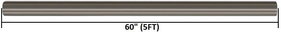 Stainless Steel Straight Exhaust Pipe (2.5" inch OD 5' feet long) Pack of 2