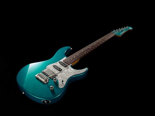 YAMAHA 6 String Solid-Body Electric Guitar, Right, Translucent Black, 612VII (PAC612VIIFM TBL)