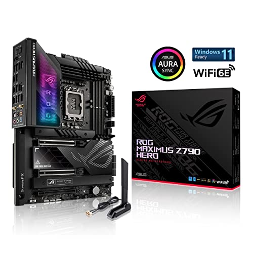 ASUS ROG Maximus Z790 Dark Hero (WiFi 7) LGA 1700(Intel 14th &13th&12th Gen) ATX Gaming Motherboard(PCIe 5.0x16 & ROG Thor 1200W Platinum II (1200 Watt