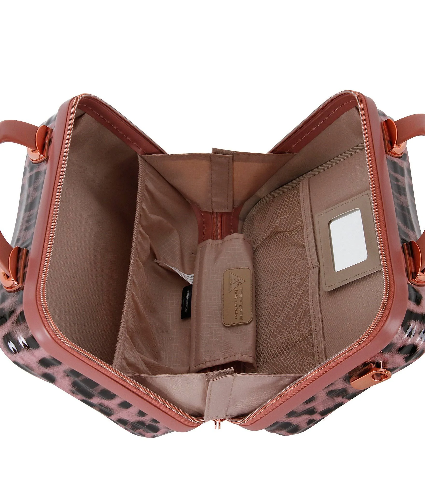 Triforce Cape Town Cheetah Print Beauty Case - Rose Gold Cheetah Print