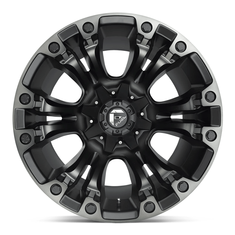 Fuel 1PC D851 VAPOR 18X9 8X165.1 +20 MATTE BLK GRAY TINT Wheel Rim (QTY: 1)