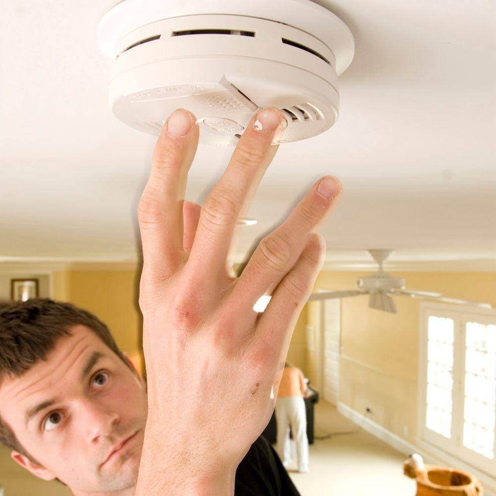 Kidde Firex Hardwired Smoke Detector with Ionization Sensor, 9-Volt Battery Backup, and Front Load Battery Door (12-Pack) i4618