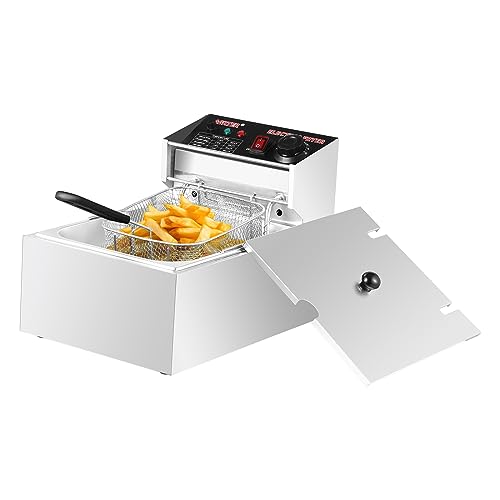 AGKTER Deep Fryer,Commercial Deep Fryer,Electric Deep Fryer with Bask