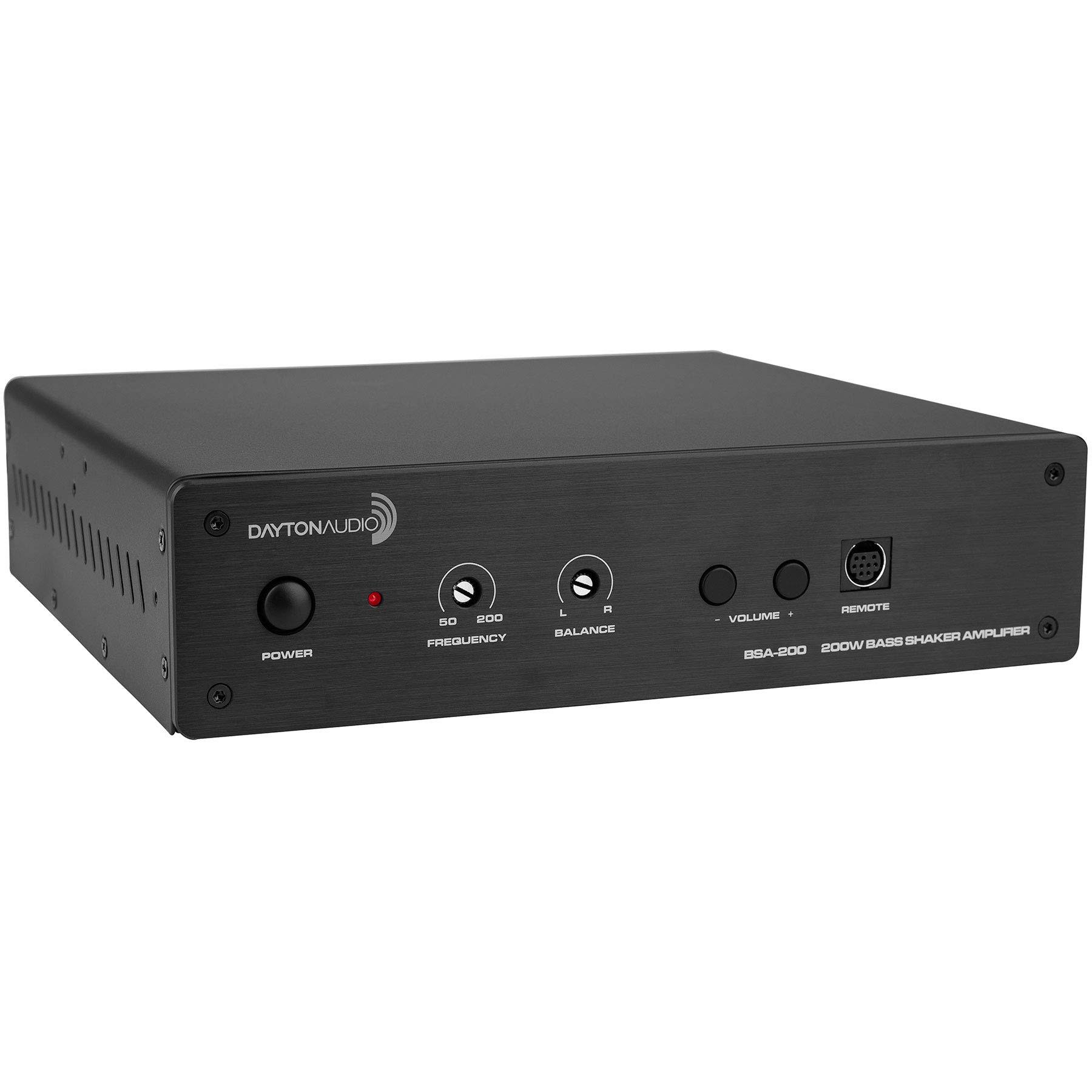 Dayton Audio - Bsa-200 -200W Bass Shaker Bridgeable Stereo Amplifier with Remote
