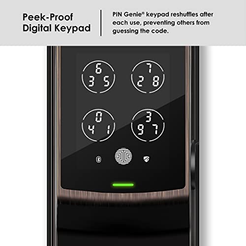 Lockly Smart Lock Model 7S, Bluetooth Smart Door Lock, Keyless Entry Door Lock, Touchscreen Keypad, App Control, eKeys and Offline Access Code, Auto Lock - Satin Nickel (PGD7SSN)