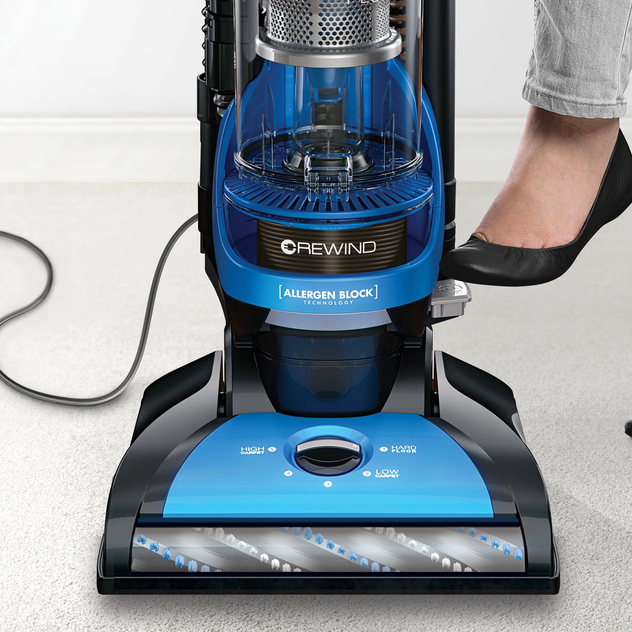 Hoover Elite Rewind Plus Upright Vacuum Cleaner with HEPA Media, UH71200, New