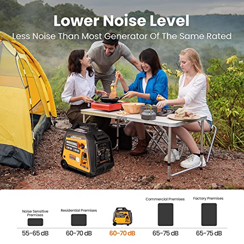 maXpeedingrods 4000 Watt Dual Fuel Inverter Generator with Bluetooth® Control Start and Display, RV Ready, Electric Start, Quiet for Outdoor Camping, Home Backup, Garden，PGMA Compliant