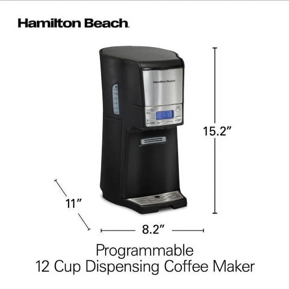 Hamilton Beach BrewStation Summit 12-Cup Coffeemaker, Model #48464, Stainless Steel