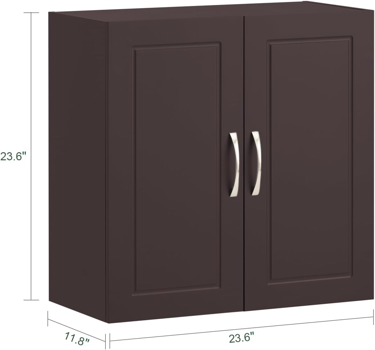 Haotian Laundry Hamper Cabinet with 2 Drawers and Wall Cabinet, BZR33-BR+FRG231-BR