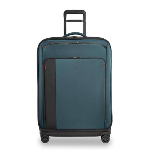 Briggs & Riley Domestic 22" Carry On Expandable Spinner - Luggage for Travel, Suitcases with Wheels, Softside Rolling Bag for Men & Women, Self-Repairing Zipper - ZDX Collection, Hunter