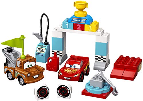 LEGO DUPLO Disney and Pixar Cars Lightning McQueen's Race Day 10924 Toddler Toy with Lightning McQueen and Mater; Great Gift for Kids Who Love Race Car Toys and Tow Trucks, New 2020 (42 Pieces)