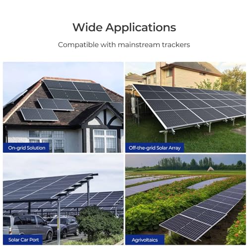 Renogy 1100W Solar Panels 2pcs 550 Watt 12/24 Volt Monocrystalline PV Power Charger On/Off-Grid Solar System for Rooftop Charging Station Farm Yacht and Garden