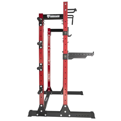 Power Rack Squat Stand, 1000 Pound Capacity 3“ x 3” for Home & Garage Gym with J-Hooks, Multiple Styles
