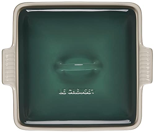 Le Creuset Stoneware Heritage Covered Square Casserole, 2.5 qt. (9"), Cerise