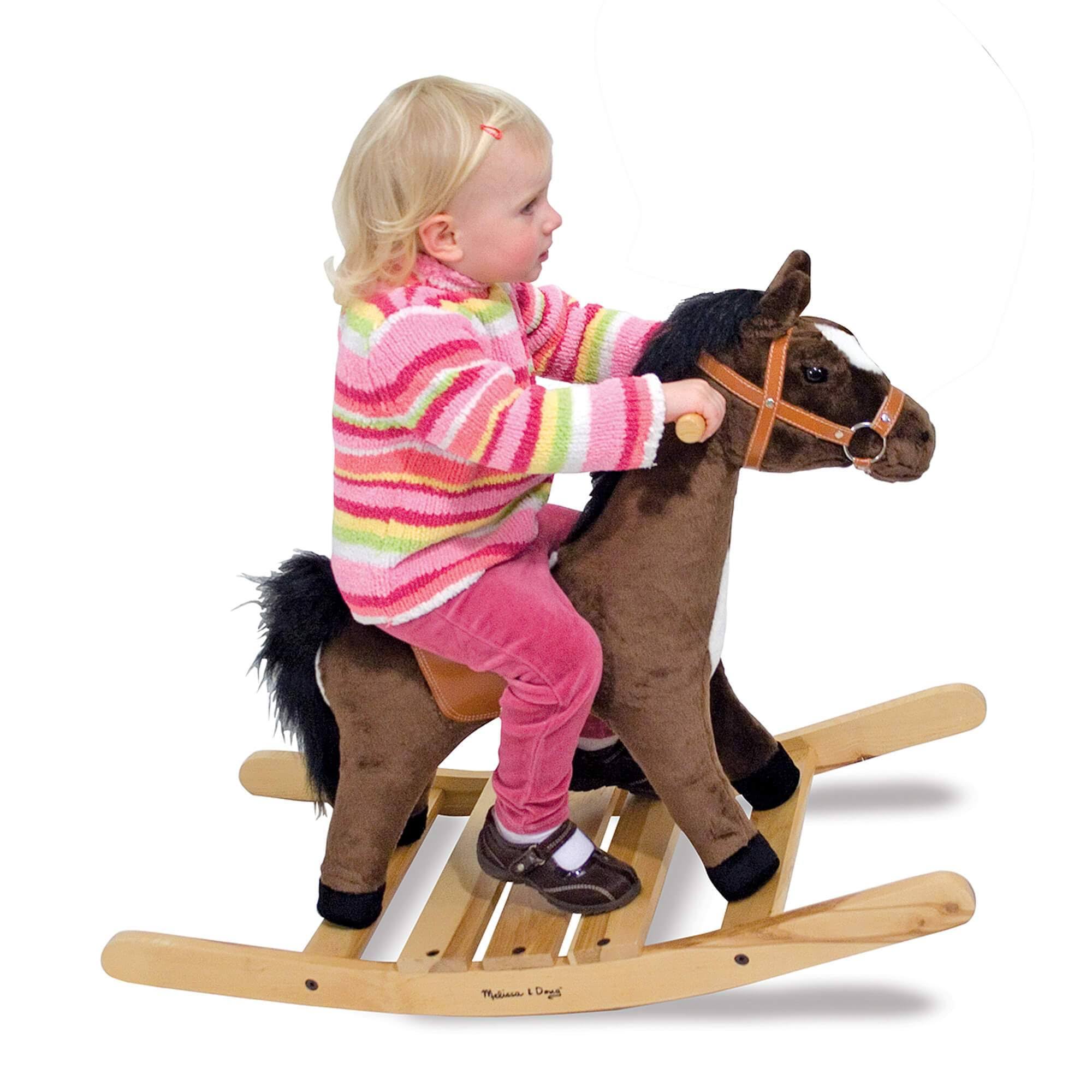 Melissa u0026 Doug Rock and Trot Plush Rocking Horse