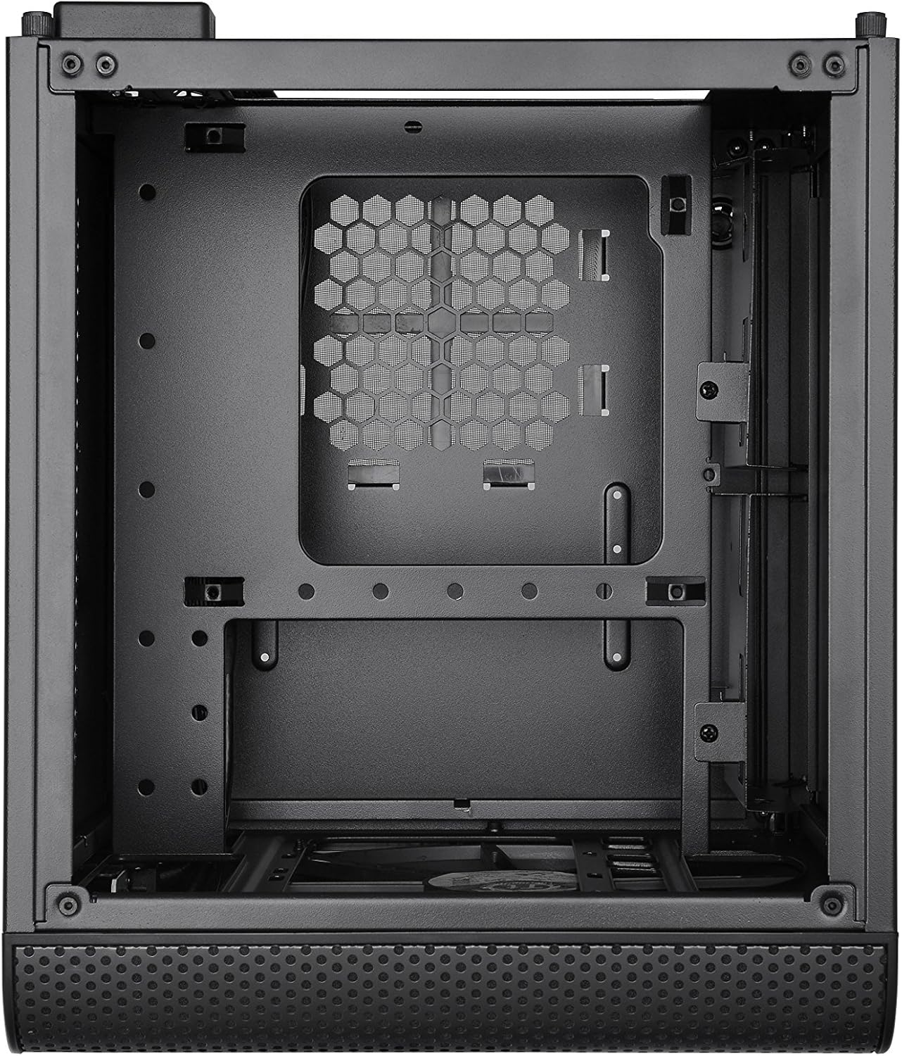 Thermaltake Core V1 SPCC Mini ITX Cube Gaming Computer Case Chassis, Interchangeable Side Panels, Black Edition, CA-1B8-00S1WN-00