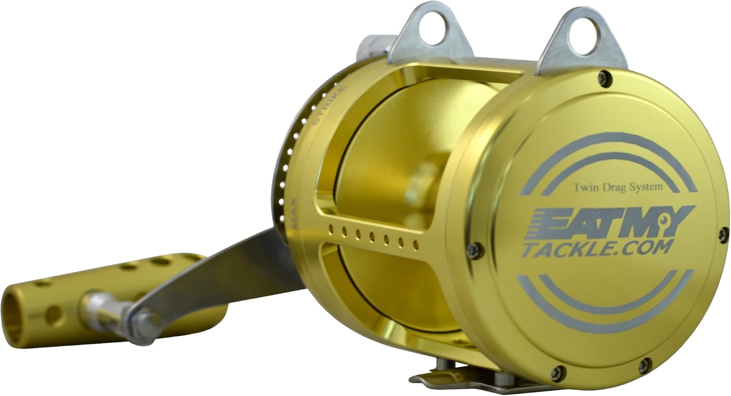 EatMyTackle 80W 2-Speed Twin Drag Fishing Reel | Big Game Saltwater Trolling