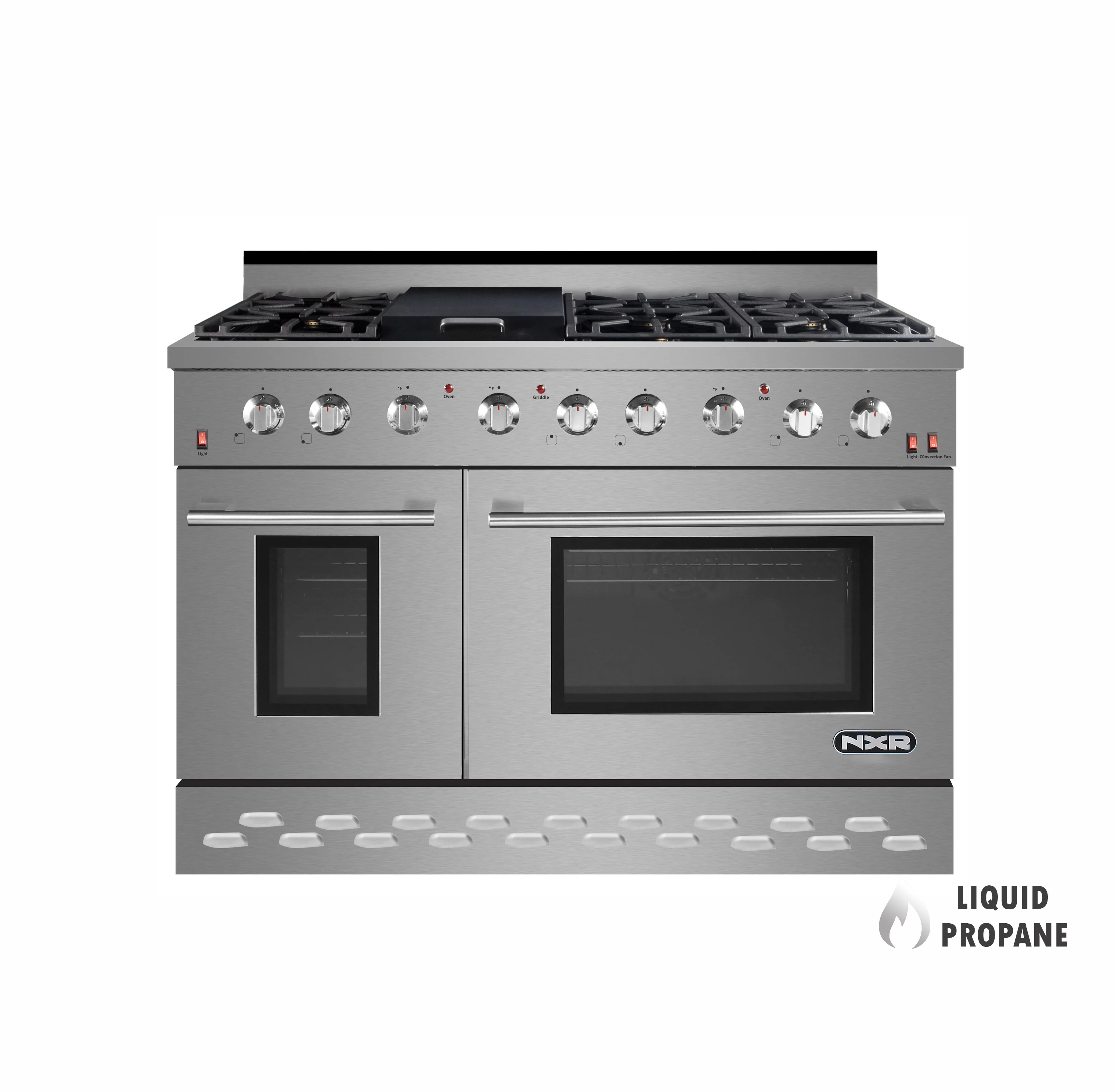 NXR  48" Stainless Steel Pro-Style Propane Gas Range with 7.2 cu.ft. Convection Oven SC4811LP