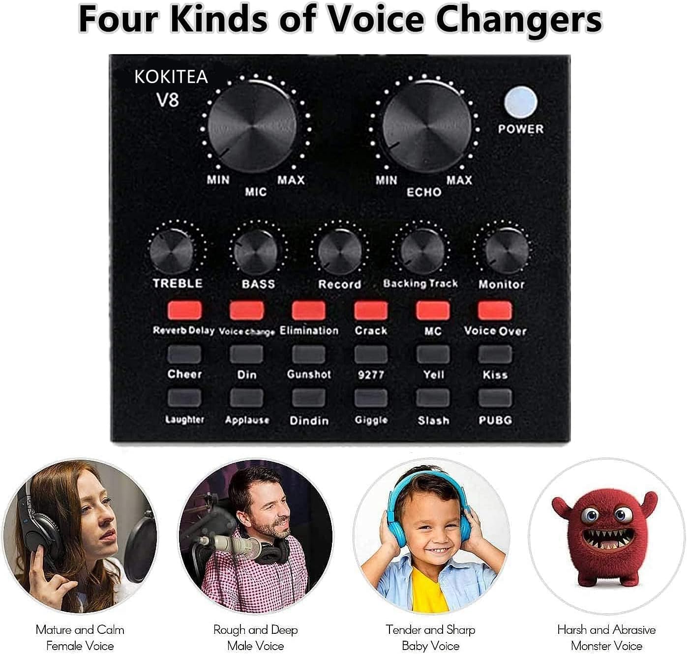 Podcast Equipment Bundle, BM-800 Podcast Microphone bundle with v8 Sound Card, Condenser Studio Microphonefor Laptop Computer Vlog Living Broadcast Live Streaming YouTube TikTok Pack of 2