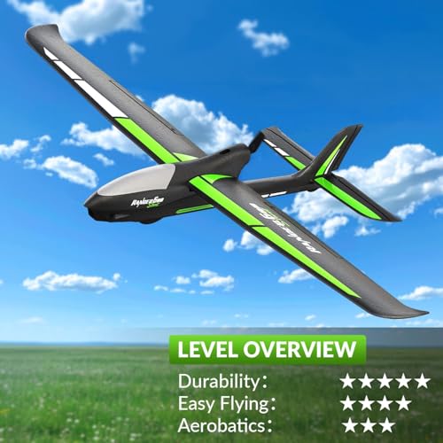 VOLANTEXRC RC Plane, 4CH Remote Control Glider Airplane RTF with 6-Axis Gyro, 3 Modes & Aerobatics Easy to Fly, 2.4GHz Radio Controlled Aircraft for Beginners, Boys & Adults, Ranger600 Stunt, Black