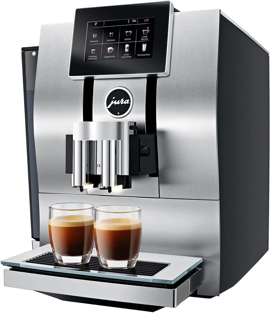 Jura Z8 Aluminum Automatic Espresso & Cappuccino Machine with Touch screen