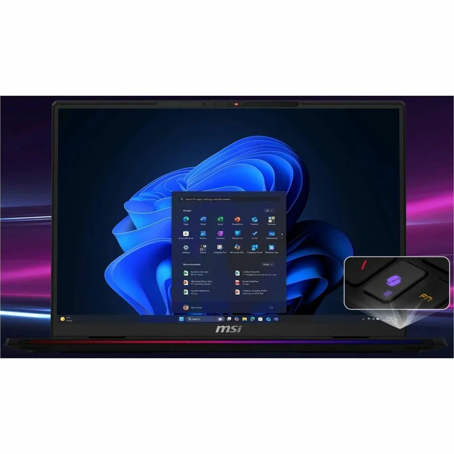 MSI Raider - 18" GeForce RTX 5090 Laptop GPU - AMD Ryzen 9 9955HX3D - 64GB DDR5 5600MHz Memory - 2 TB SSD - Wi-Fi 7 Windows 11 Pro - Gaming Laptop - 120 Hz Mini LED (Raider A18 HX A9WJG-052US )