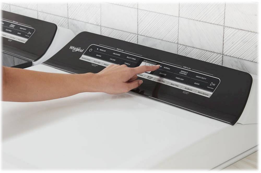 Whirlpool 7.4 Cu. ft. Smart Capable Top Load Electric Dryer - White