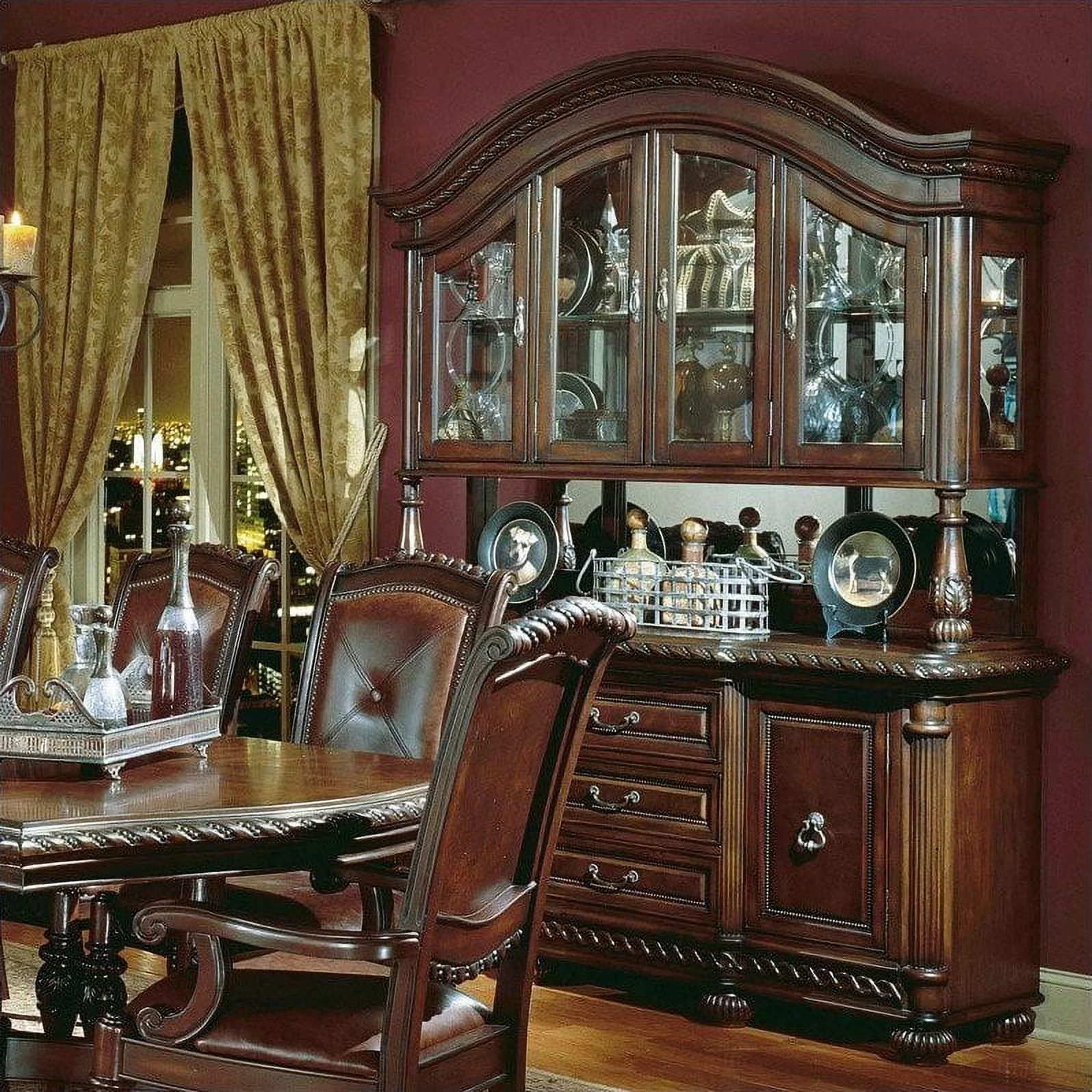 Steve Silver Company Antoinette Buffet in Brown Cherry