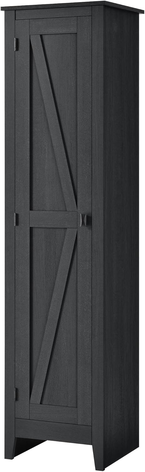Systembuild Evolution Farmington 18" Wide Storage Cabinet in Black Oak