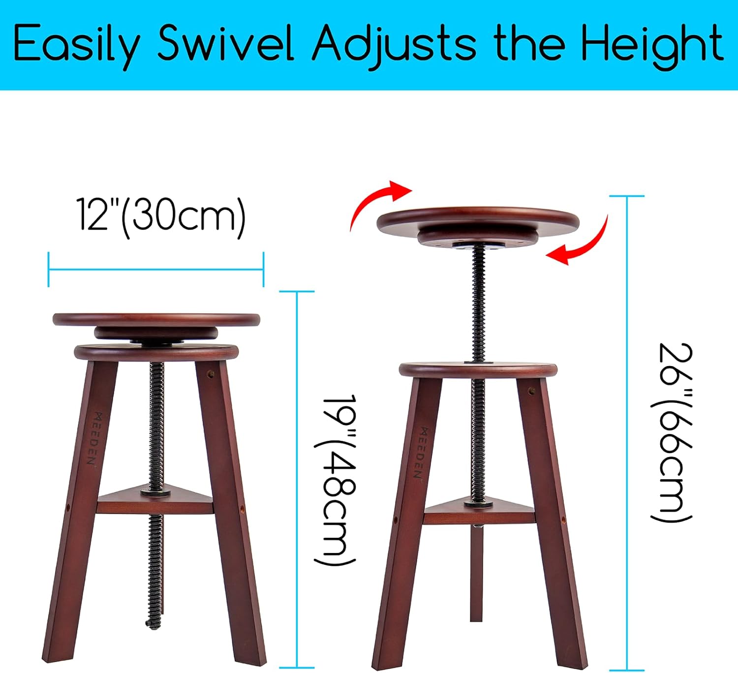 MEEDEN Extra-Large Wood Drafting Table and Wooden Drafting Stool