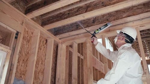 Spray Foam Insulation Kit, Closed Cell Spray Foam Spray | 12 Cans, 240 Board Feet, Can, Gun and Cleaner Included