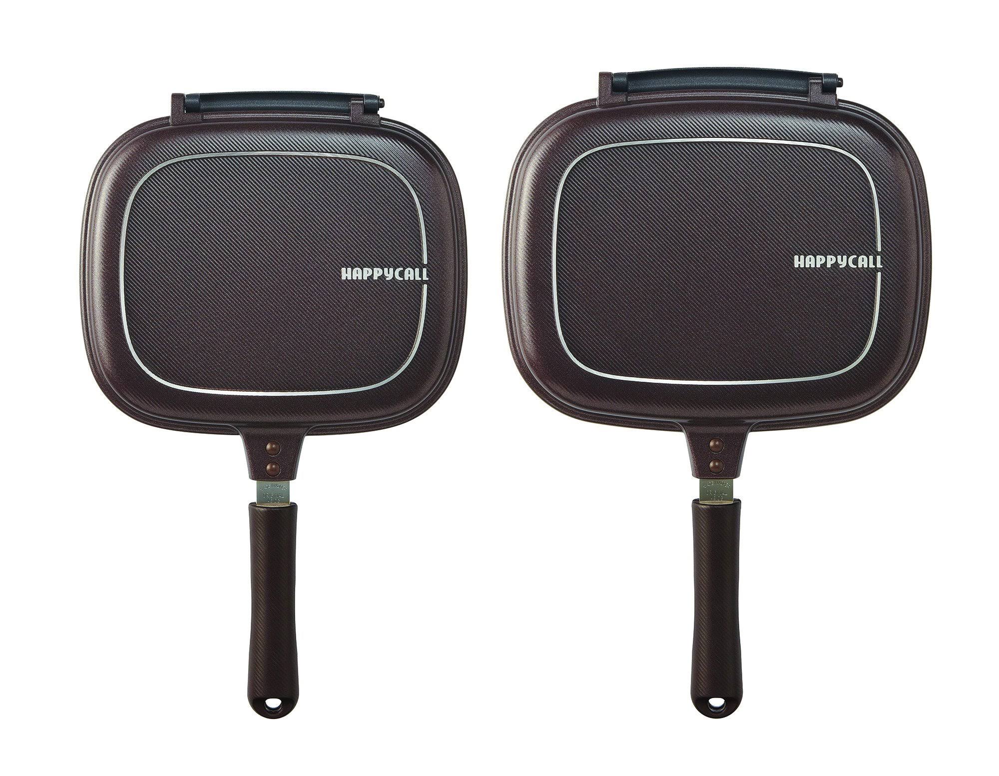 Happycall Titanium Nonstick Double Pan, Omelette Pan, Flip Pan, Square, Dishwash