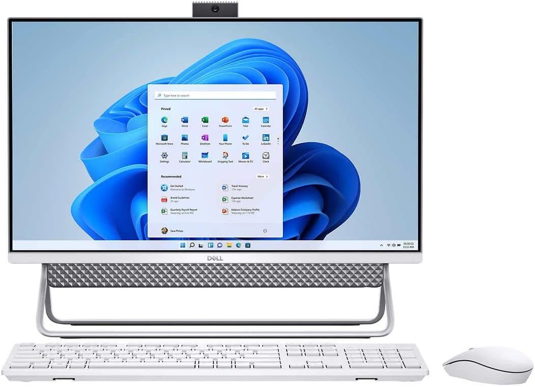 Dell 2023 Newest Inspiron 5400 24" FHD(1920x1080) Touchscreen All-in-One Desktop | 11th Gen Intel 4-Core i5-1135G7 Processor | WiFi 6E | Bluetooth | USB-C | 12GB DDR4 256GB SSD+1TB HDD | Win11 Home